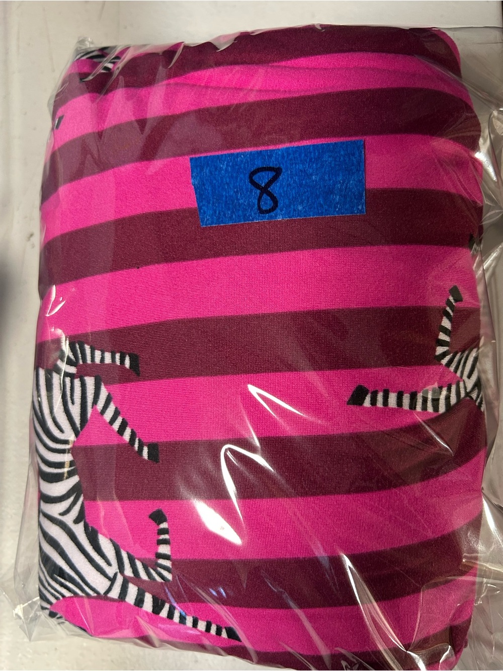 Room Service 2PC Womens Pajama Set Pink Zebra Small Lounge Sleepwear Soft Cozy - Picture 14 of 14